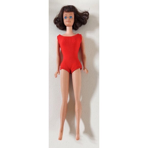 1962 Vintage Midge Barbie Doll #860 Brunette With Box, Dress, And Bathing Suit - Picture 12 of 12